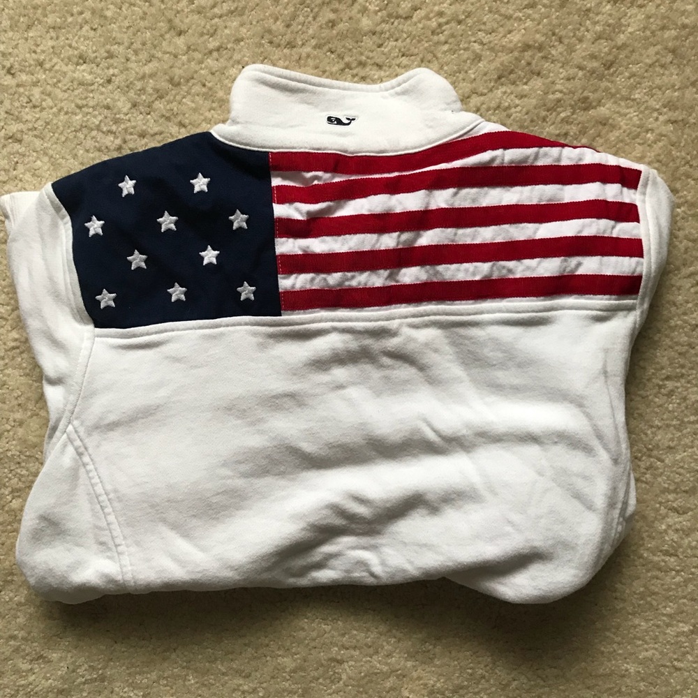 American Flag Vineyard Vines shep shirt small